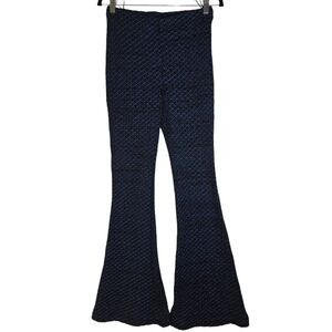 N / Nicholas Textured Knit Flare Pants – Navy/Black – US 4 (AU 8)
